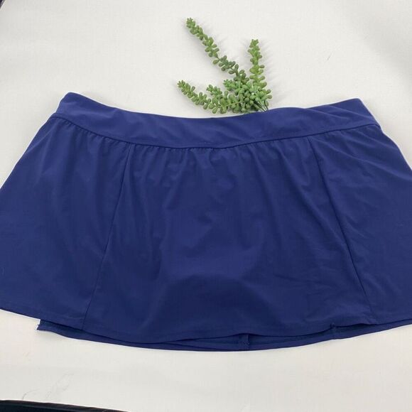 CHRISTINA FULL FIGURE SUNBLOCKERS UPF 50 SWIM SKIRT WITH INTERNAL PANTY Navy 2X‎ - Picture 6 of 9